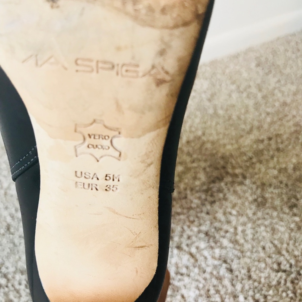 Via Spiga Black Leather Boots Size 5M - Picture 8 of 8
